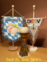 Stammtisch Wimpel in verschiedenen Arten